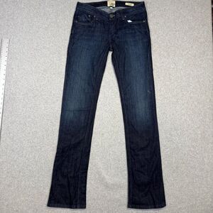 Dylan George Women’s Size 27 Ring Spun Denim Dark Wash Alexandra Baby Boot Jeans